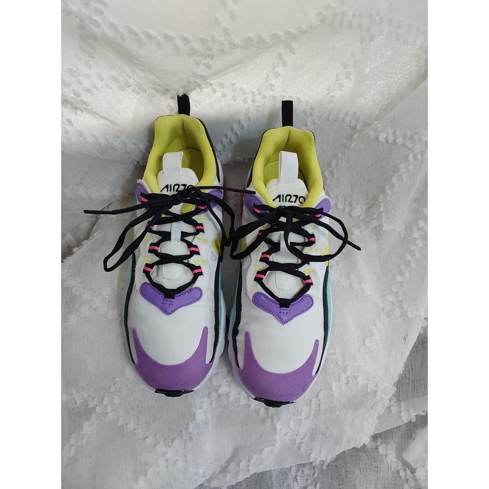 Nike Air Max 270 React Multi Color White BQ0103-101 Womens 6.5 / 5Y